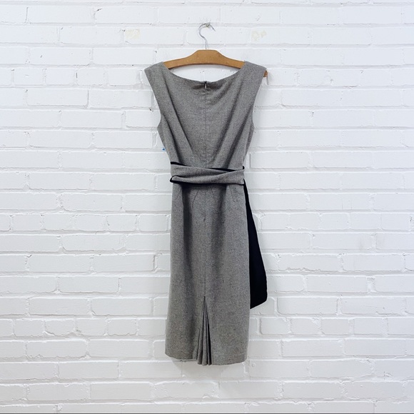 ZARA belted brown dress wool blend - Picture 4 of 4